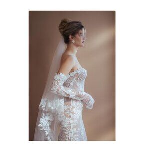 Veil Trends Botanic Couture V1623 Lupine Veil NWT